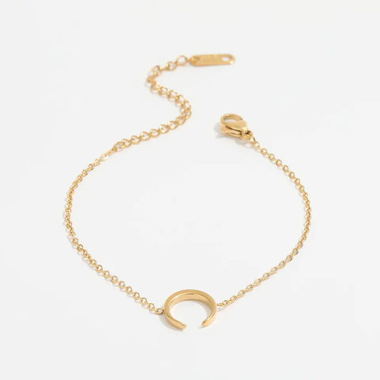 Luna Crescent Bracelet | 18k Gold Plated