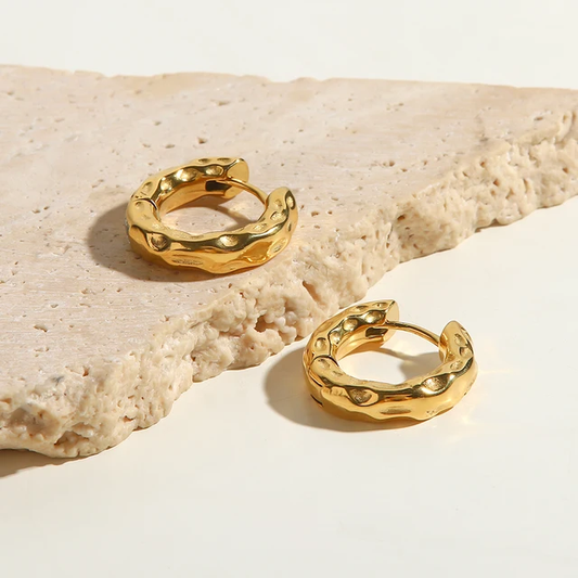Lava Hoops | 18k Gold Plated